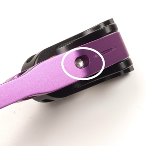 Second Hand Gillo GX2 25" ILF Riser - Purple with Black Pockets LH