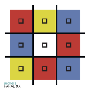 Archers Paradox Noughts & Crosses Paper Target Face