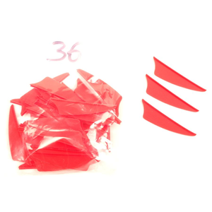 Odds & Ends Bohning X Vanes - 1.5" - Red - Pack of 36