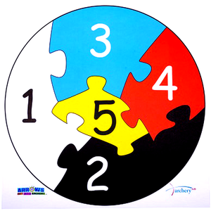 Arrows Archery Jigsaw Target Paper Face - Singles