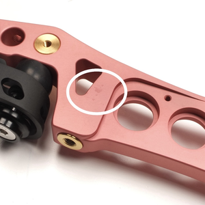Second Hand Gillo GT Lux 25" ILF Riser - Pink with Black Pockets RH