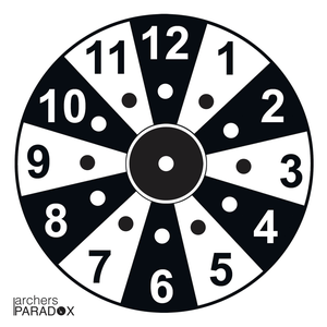Archers Paradox Round the Clock Paper Target Face