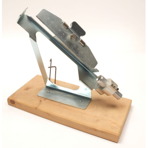 Second Hand Cartel Fletching Jig Silver - On wooden base