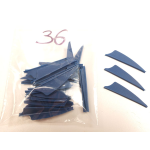 Odds & Ends Bohning X Vanes- 1.5" - Blue - Pack of 36