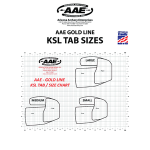 AAE KSL Gold Super Leather Brass Tab