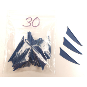 Odds & Ends Bohning X Vanes - 1.5" - Blue - Pack of 30