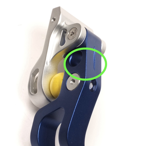 Second Hand Gillo GX 25" ILF Riser - Blue with Silver Pockets RH