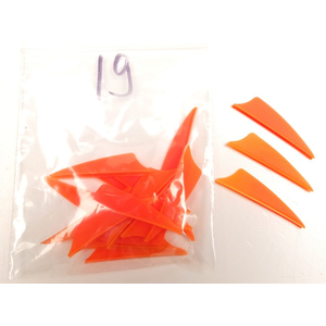 Odds & Ends Bohning X Vanes - 1.5" - Neon Red - Pack of 19