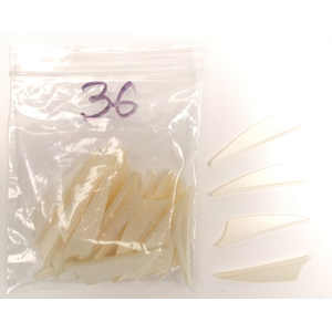Odds & Ends Bohning X Vanes - 1.5" - Satin White - Pack of 36