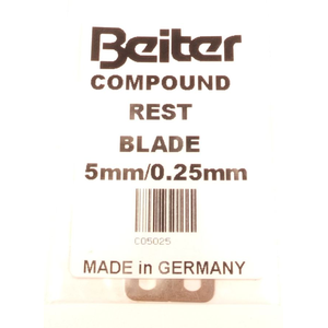 Second Hand Beiter Compound Rest Blades - Set of 3 - 5mm/0.25mm