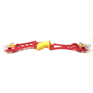 Second Hand Gillo GX 25" ILF Riser - Red with Silver Pockets RH