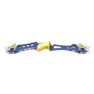 Second Hand Gillo GX 25" ILF Riser - Blue with Silver Pockets RH
